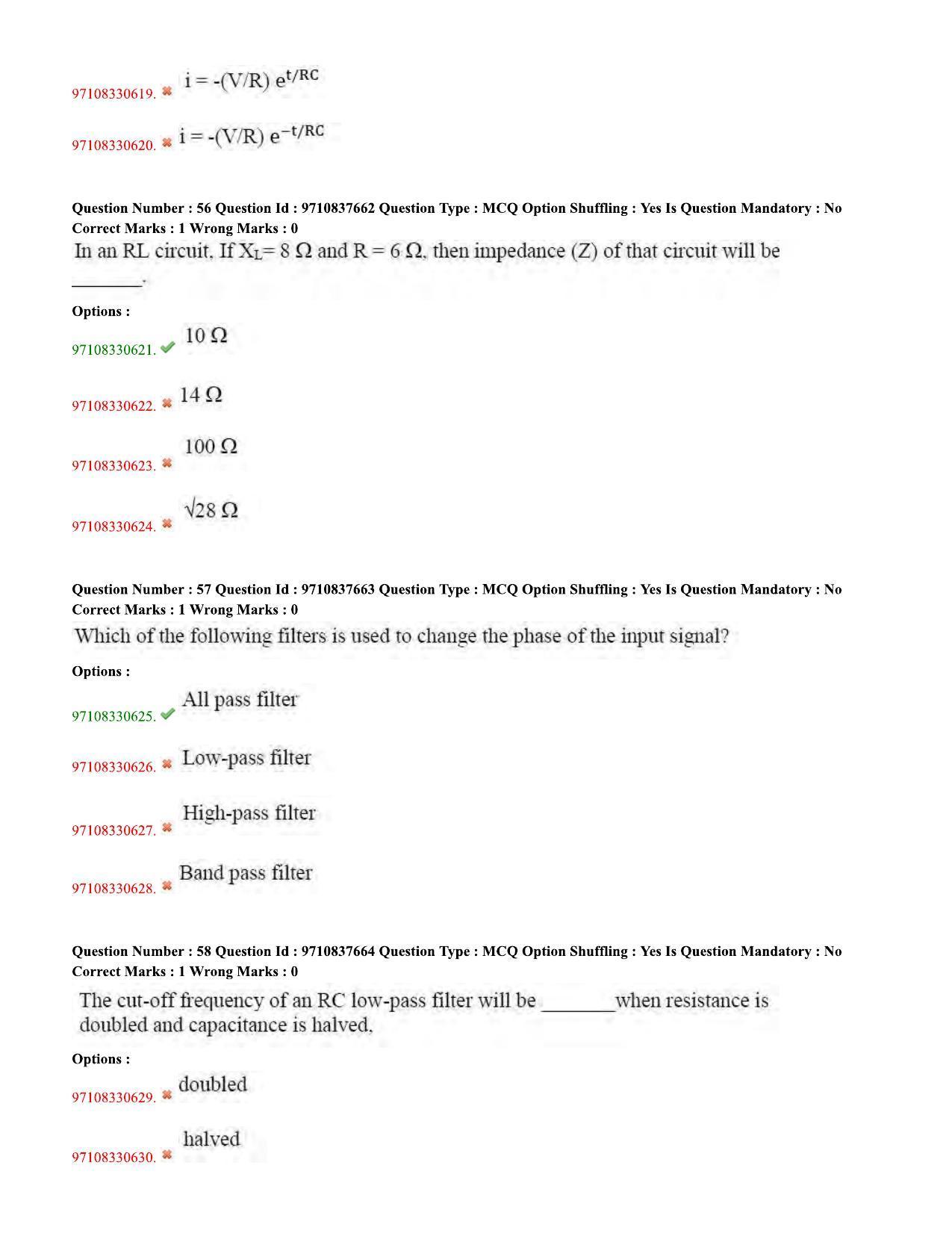 TS CPGET 2020 M.Sc. Electronics (Shift 1) Question Paper with Answer Key - Page 21
