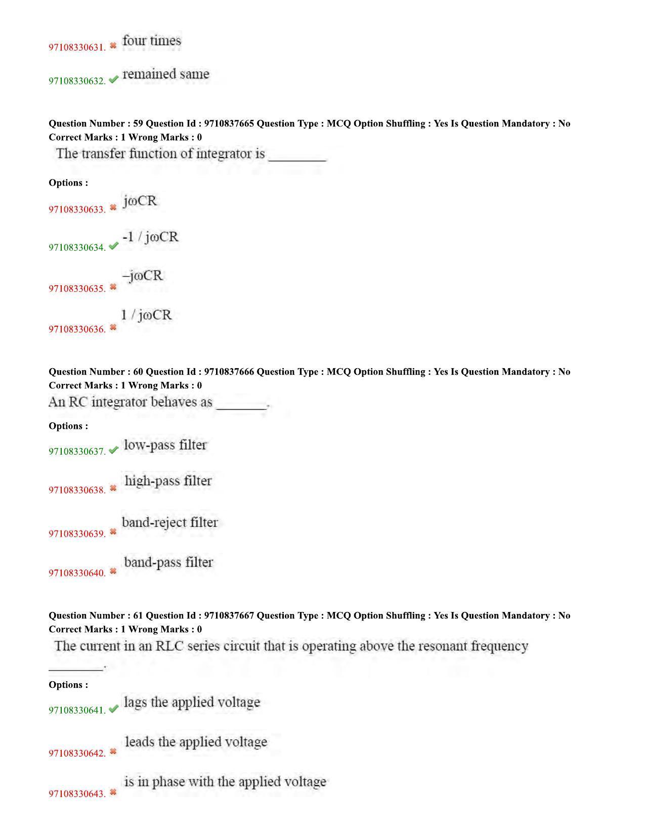 TS CPGET 2020 M.Sc. Electronics (Shift 1) Question Paper with Answer Key - Page 22