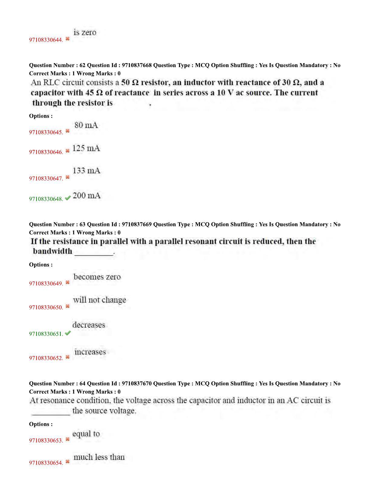 TS CPGET 2020 M.Sc. Electronics (Shift 1) Question Paper with Answer Key - Page 23