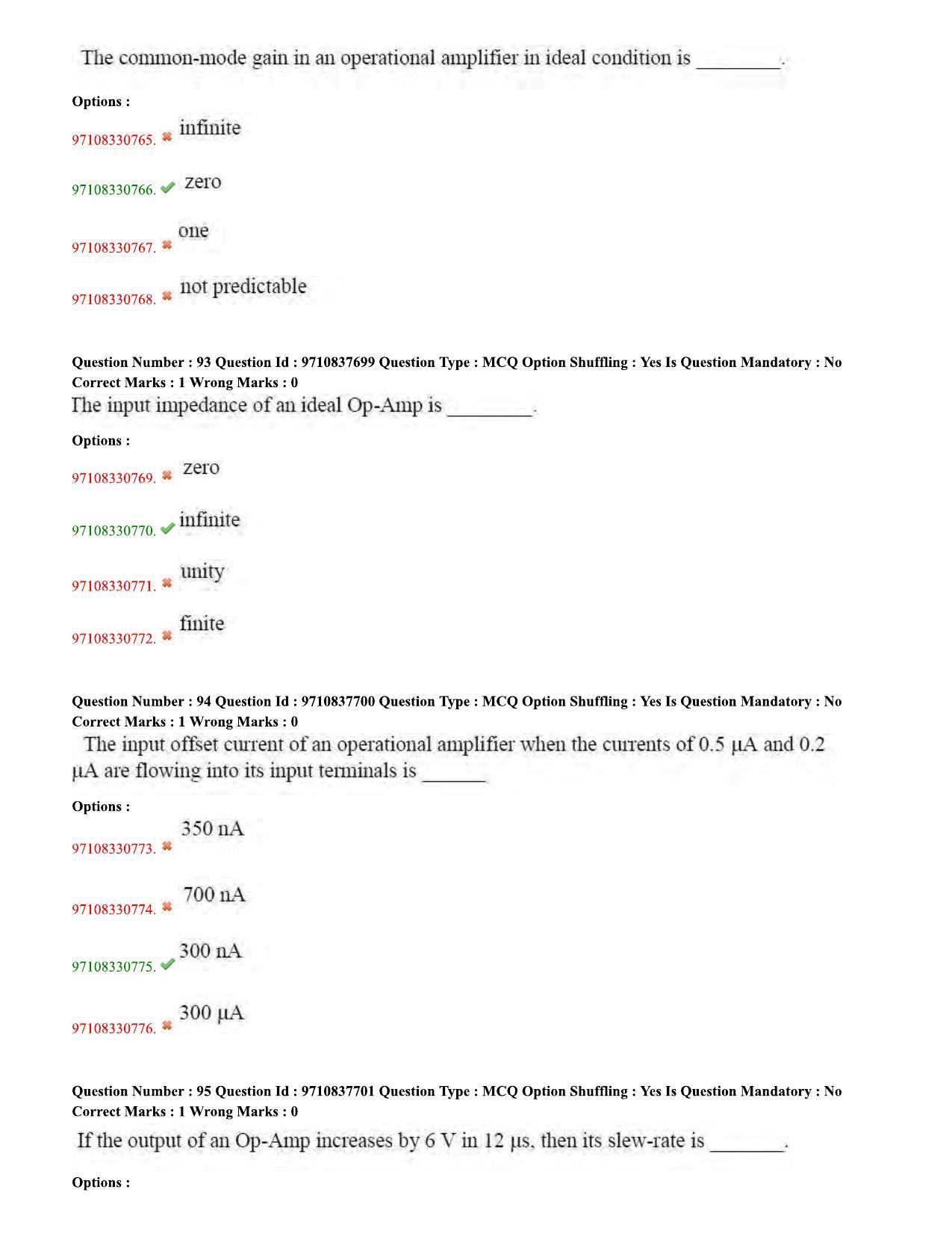 TS CPGET 2020 M.Sc. Electronics (Shift 1) Question Paper with Answer Key - Page 33