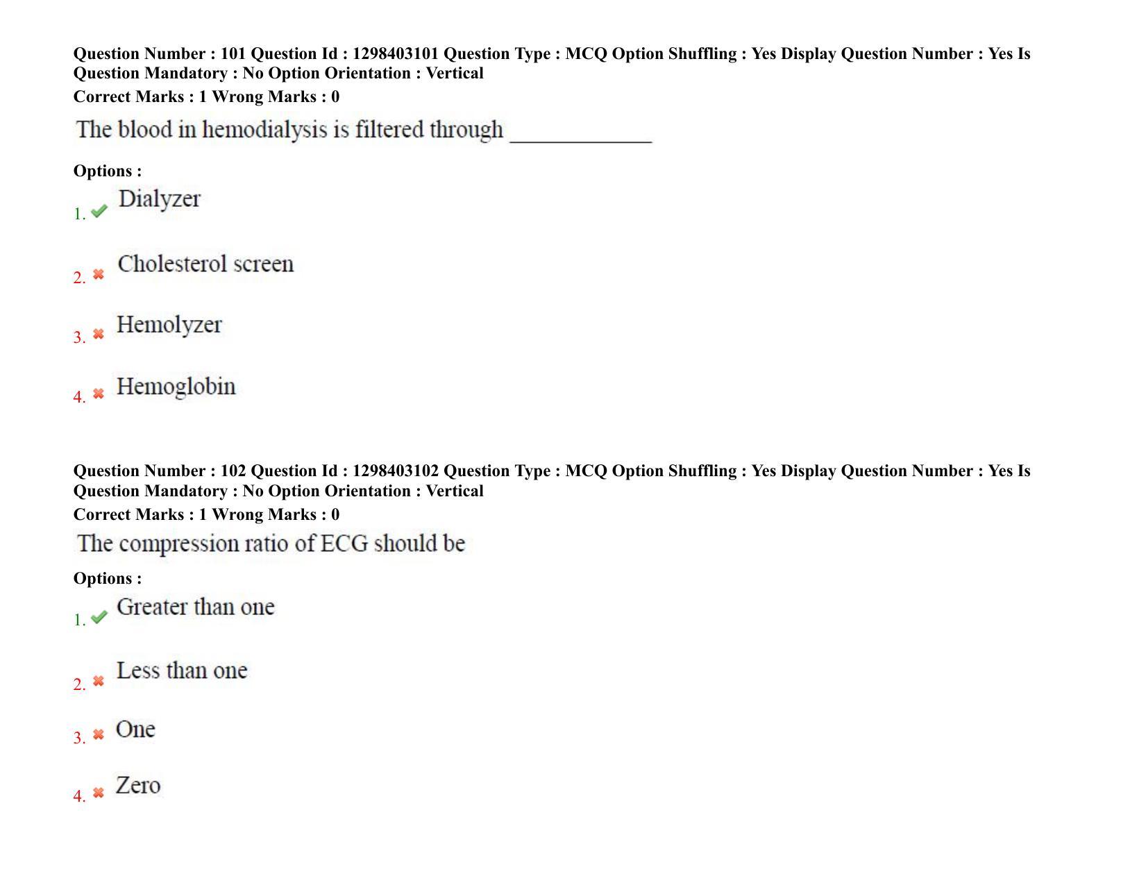 TS PGECET 2021: (BM) Biomedical Engineering Question Papers - Page 60