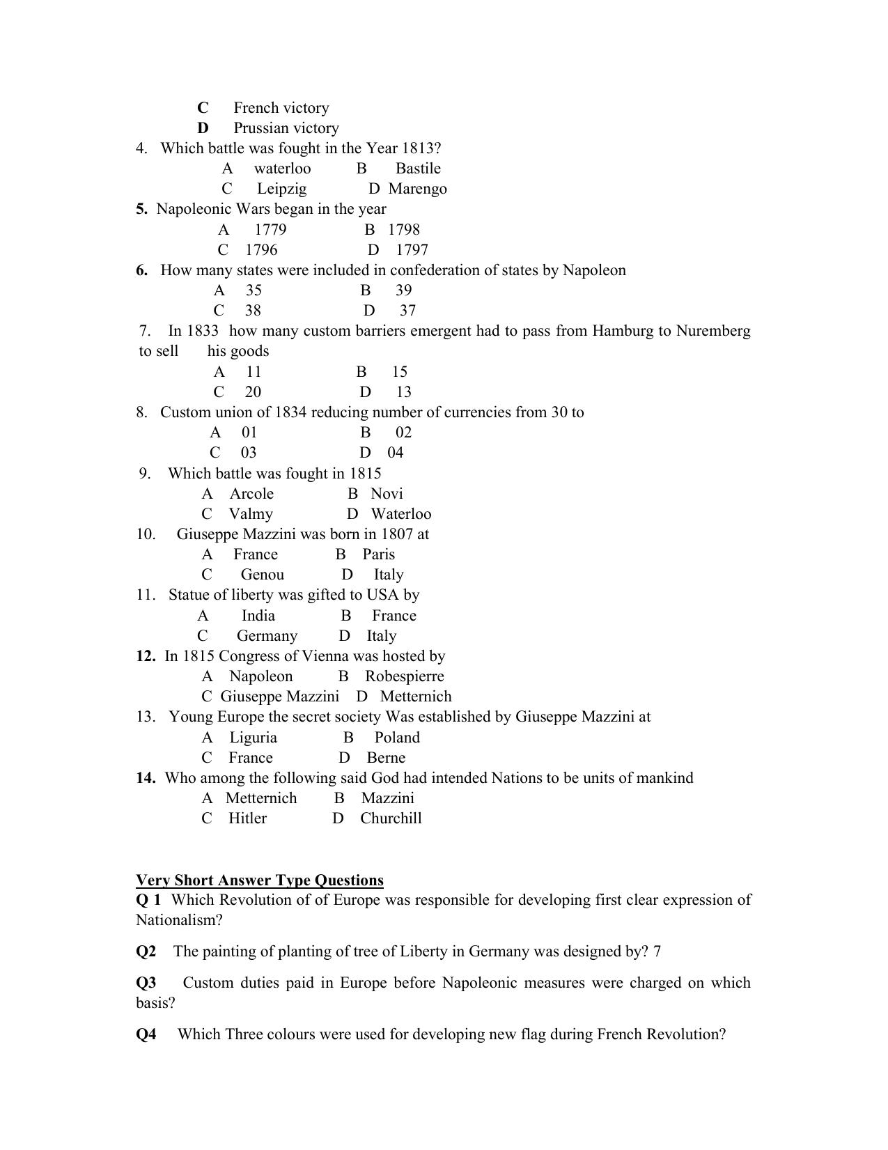 JKBOSE Class 10 Social Science Question Bank - Page 3