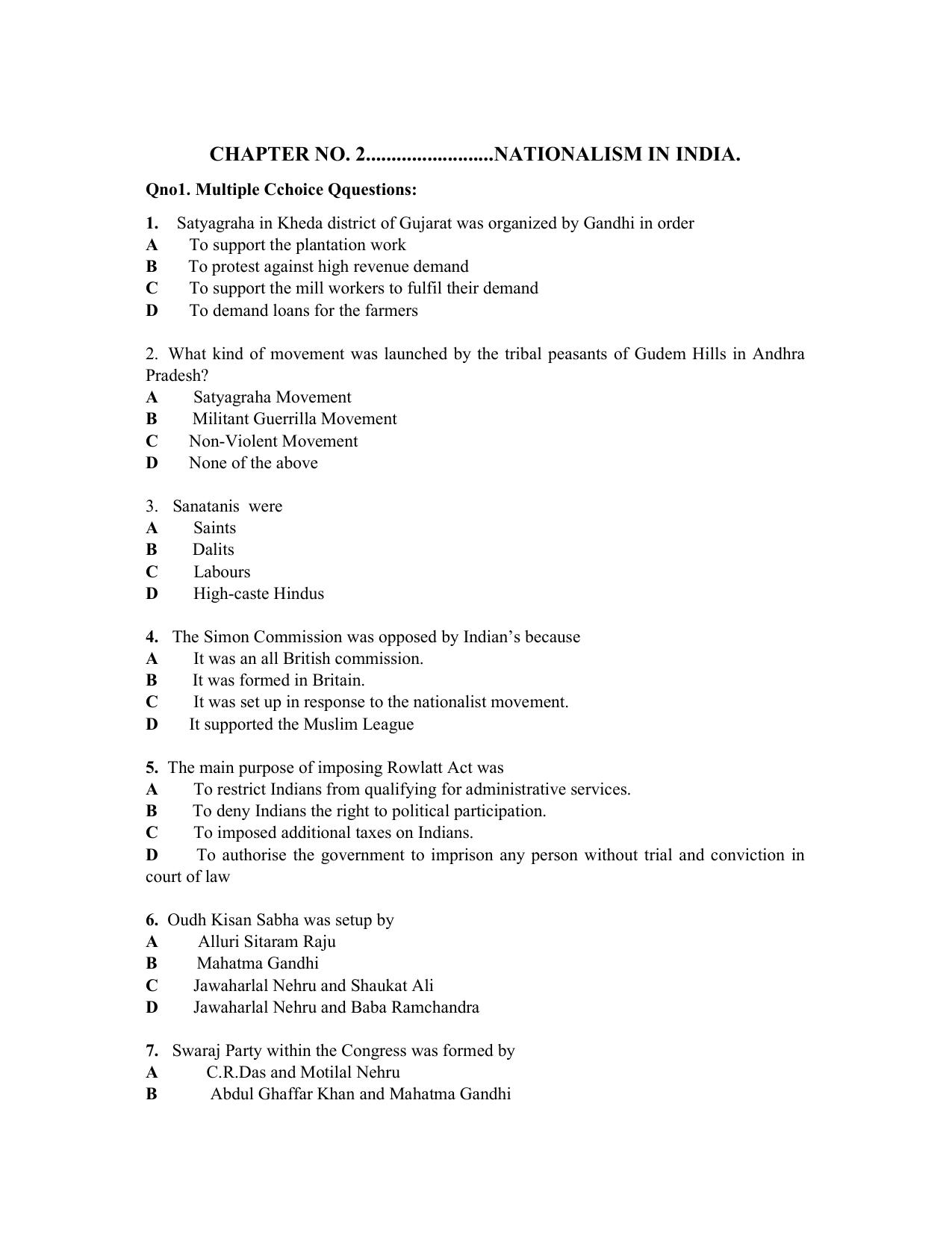 JKBOSE Class 10 Social Science Question Bank - Page 5