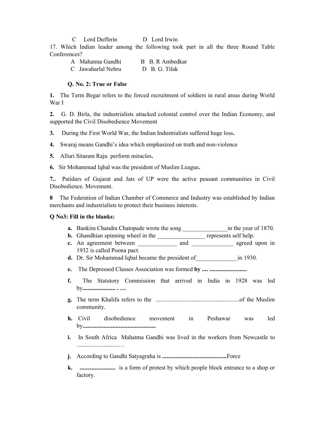 JKBOSE Class 10 Social Science Question Bank - Page 7