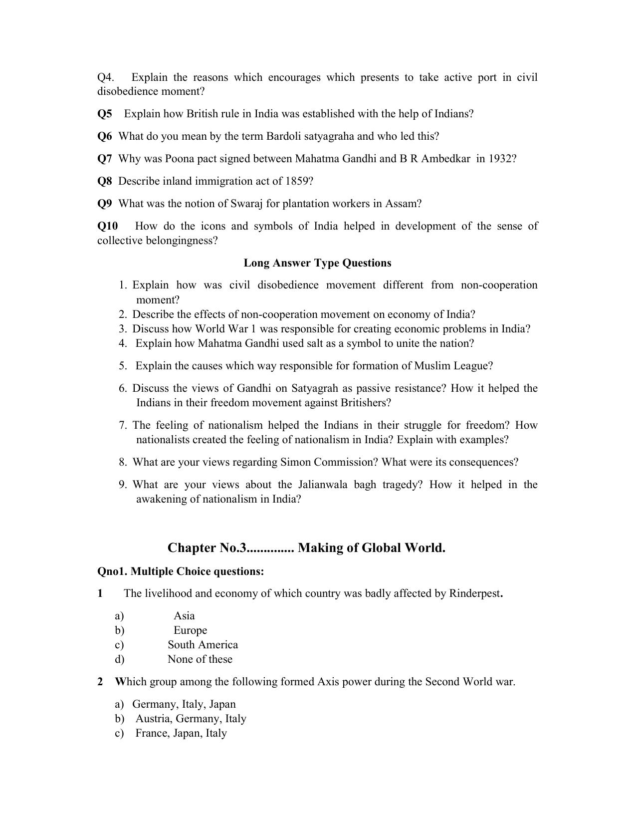 JKBOSE Class 10 Social Science Question Bank - Page 9