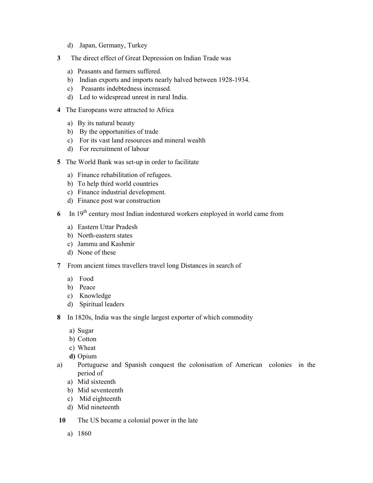 JKBOSE Class 10 Social Science Question Bank - Page 10