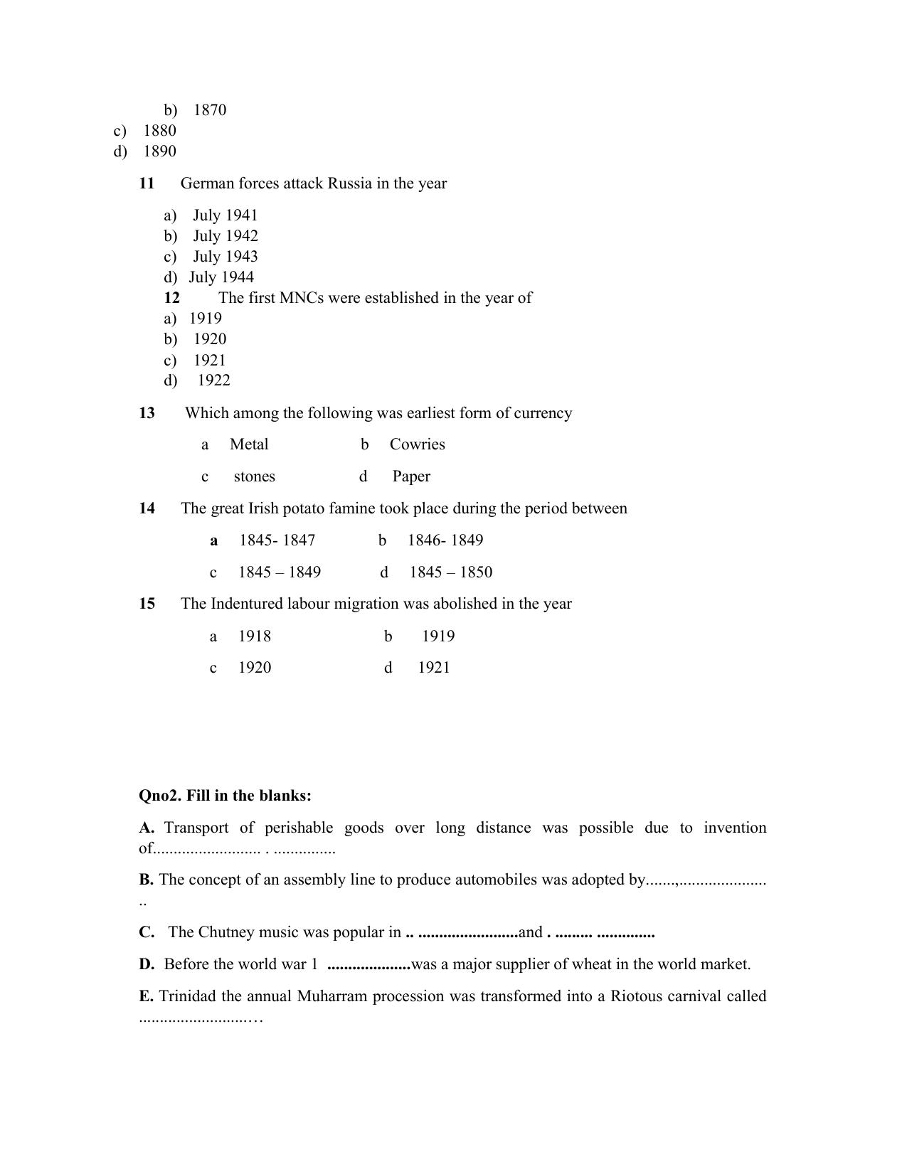 JKBOSE Class 10 Social Science Question Bank - Page 11
