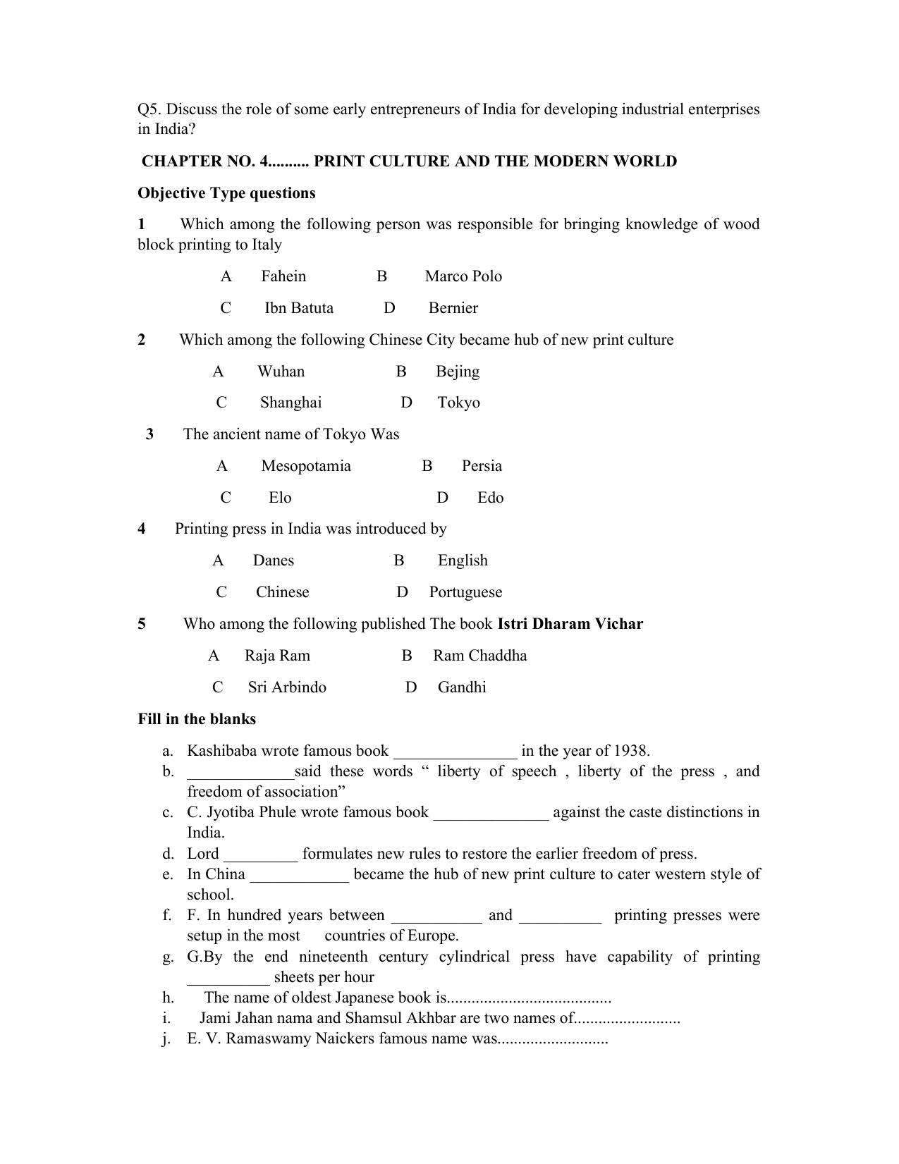 JKBOSE Class 10 Social Science Question Bank - Page 14