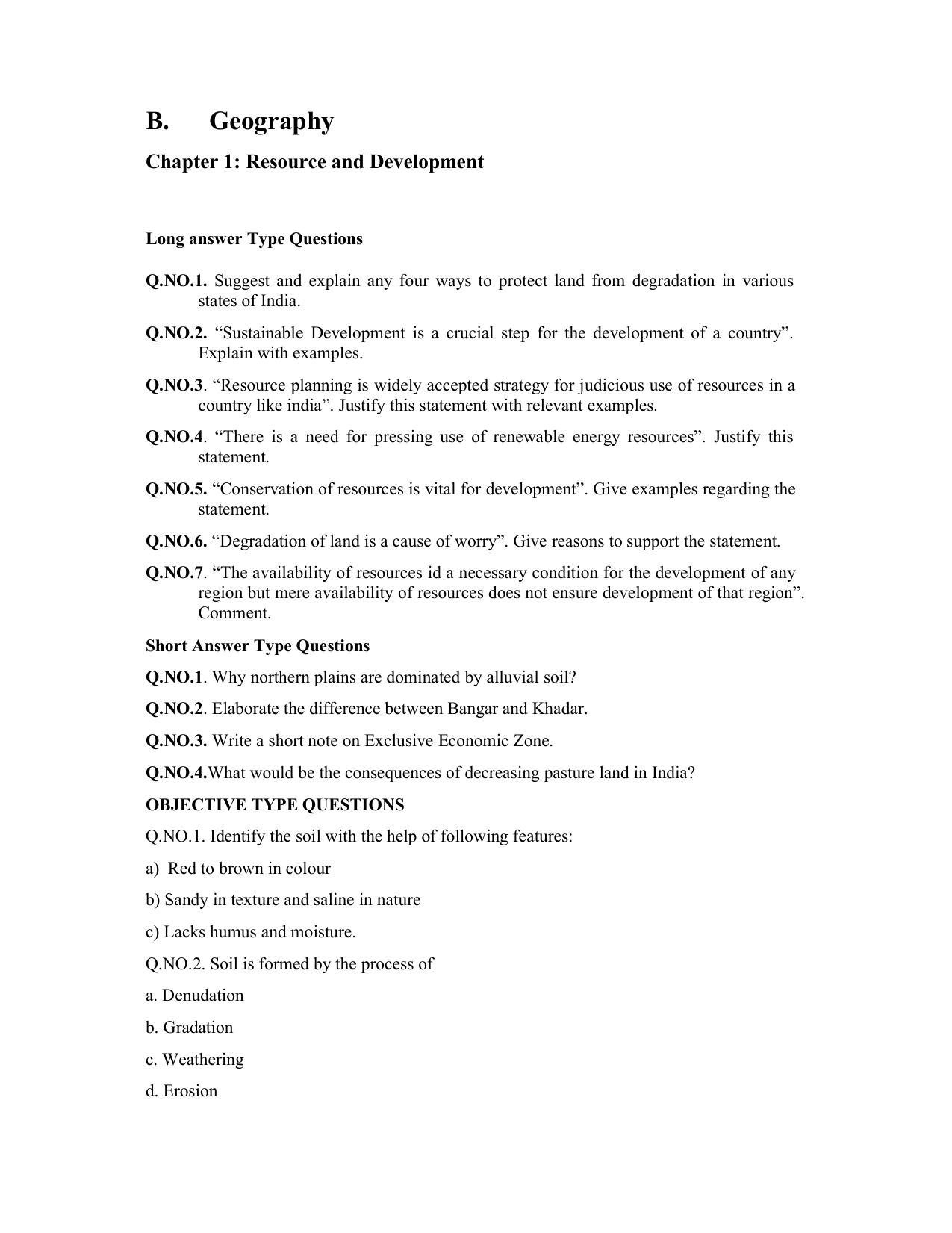 JKBOSE Class 10 Social Science Question Bank - Page 21