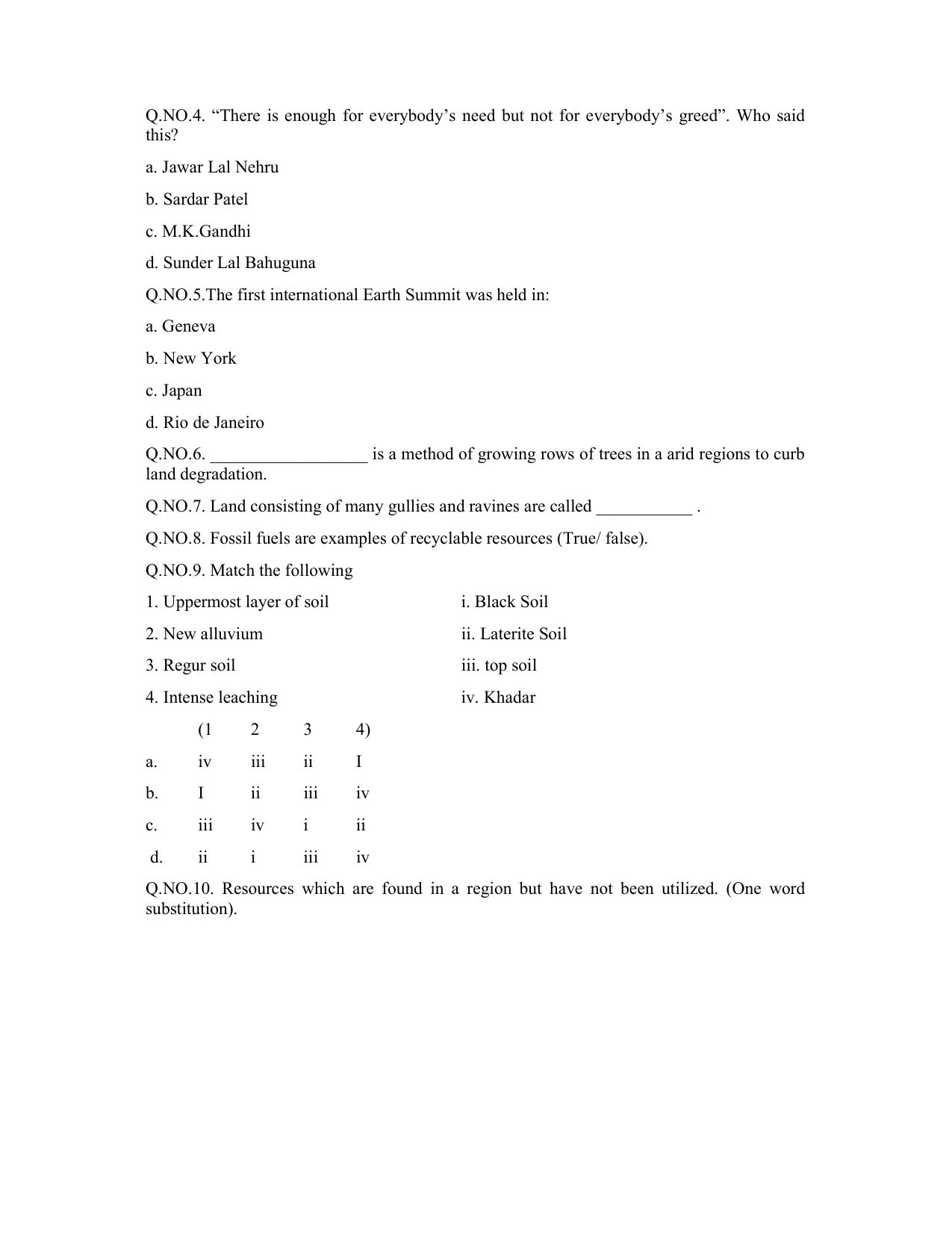 JKBOSE Class 10 Social Science Question Bank - Page 22