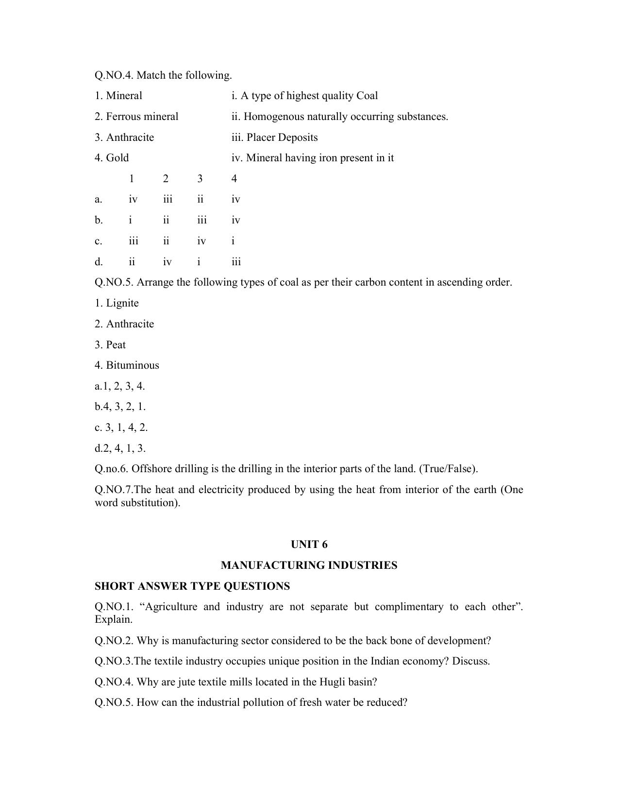 JKBOSE Class 10 Social Science Question Bank - Page 26
