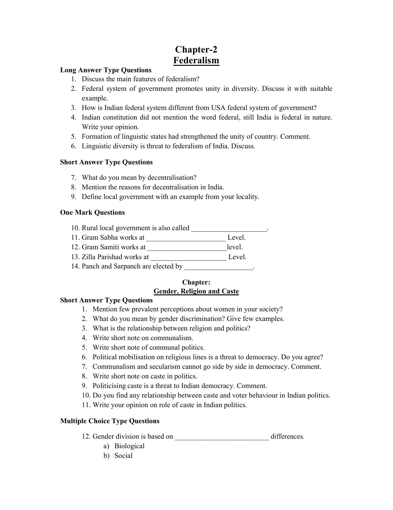 JKBOSE Class 10 Social Science Question Bank - Page 31