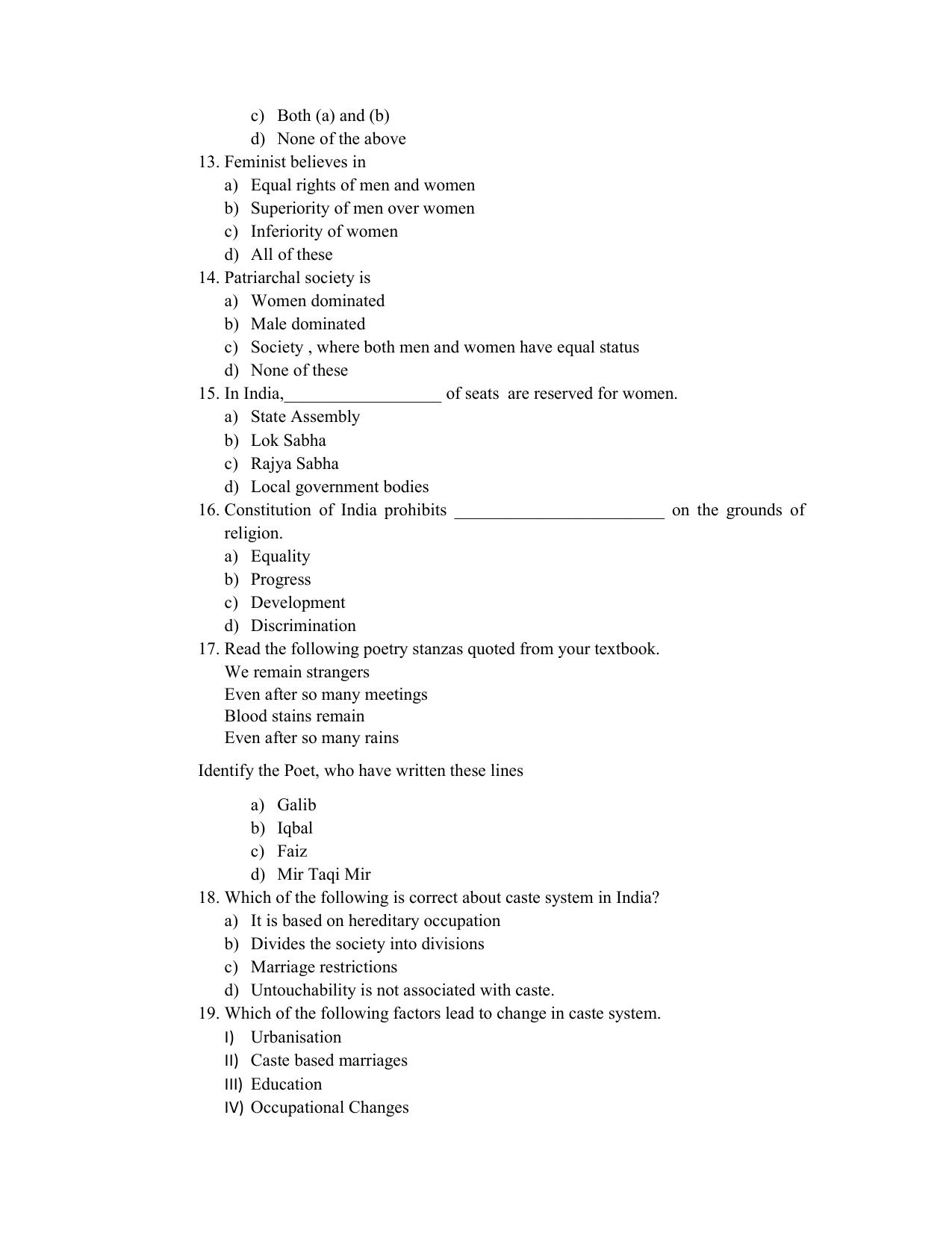 JKBOSE Class 10 Social Science Question Bank - Page 32