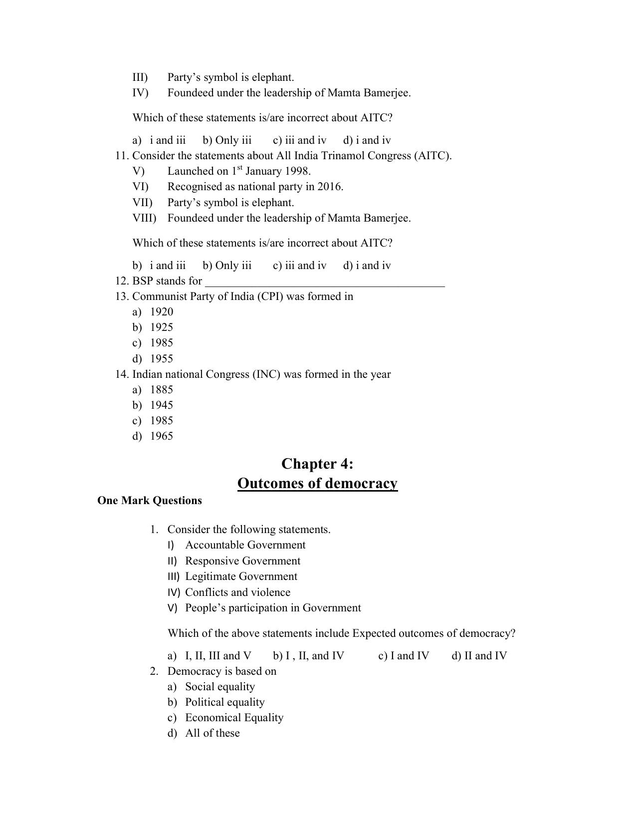 JKBOSE Class 10 Social Science Question Bank - Page 34
