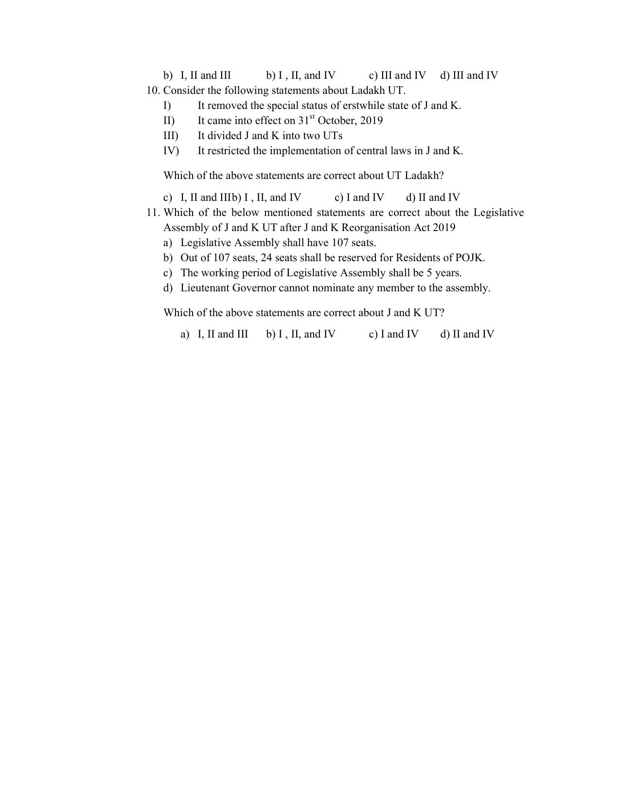 JKBOSE Class 10 Social Science Question Bank - Page 36