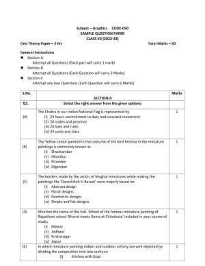 CBSE Class 12 Graphic Sample Paper 2023