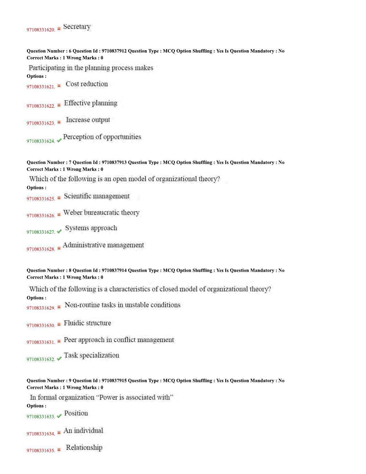 TS CPGET 2020 Master of Human Resource Management (MHRM) (Shift 2) Question Paper with Answer Key - Page 3