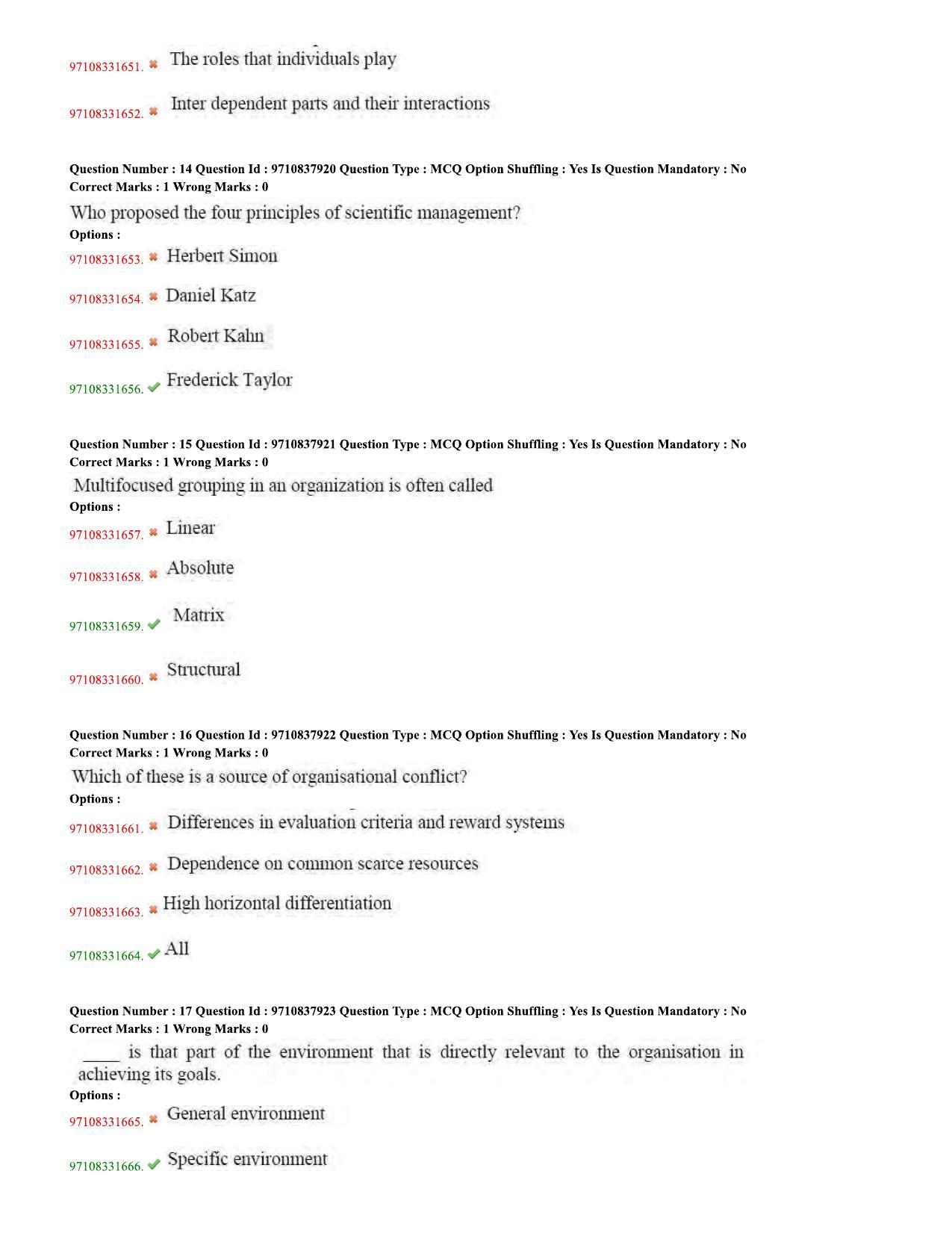 TS CPGET 2020 Master of Human Resource Management (MHRM) (Shift 2) Question Paper with Answer Key - Page 5