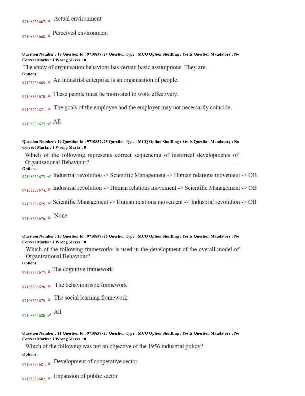 TS CPGET 2020 Master of Human Resource Management (MHRM) (Shift 2) Question Paper with Answer Key - Page 6