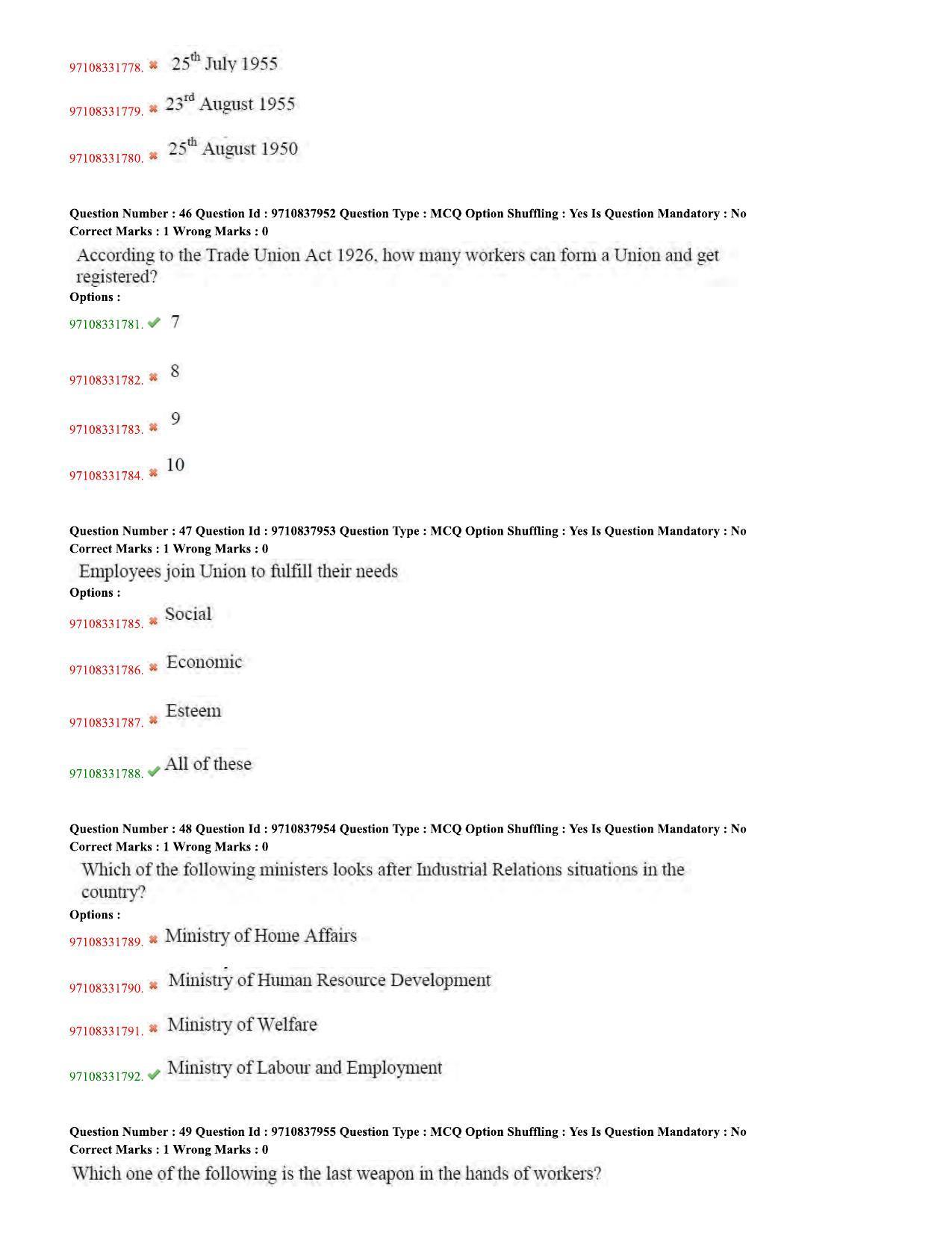 TS CPGET 2020 Master of Human Resource Management (MHRM) (Shift 2) Question Paper with Answer Key - Page 13