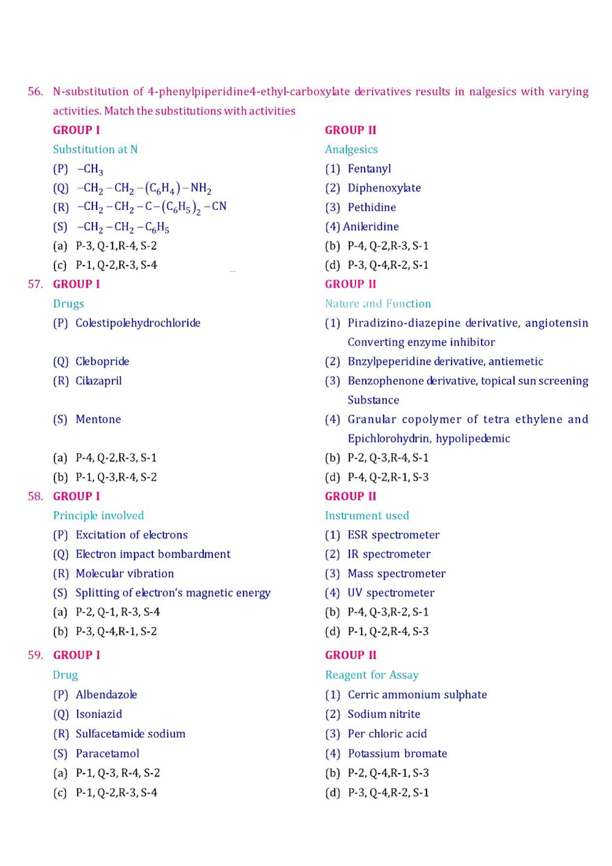 GPAT 2006 Question Paper with Answer Key - Page 10