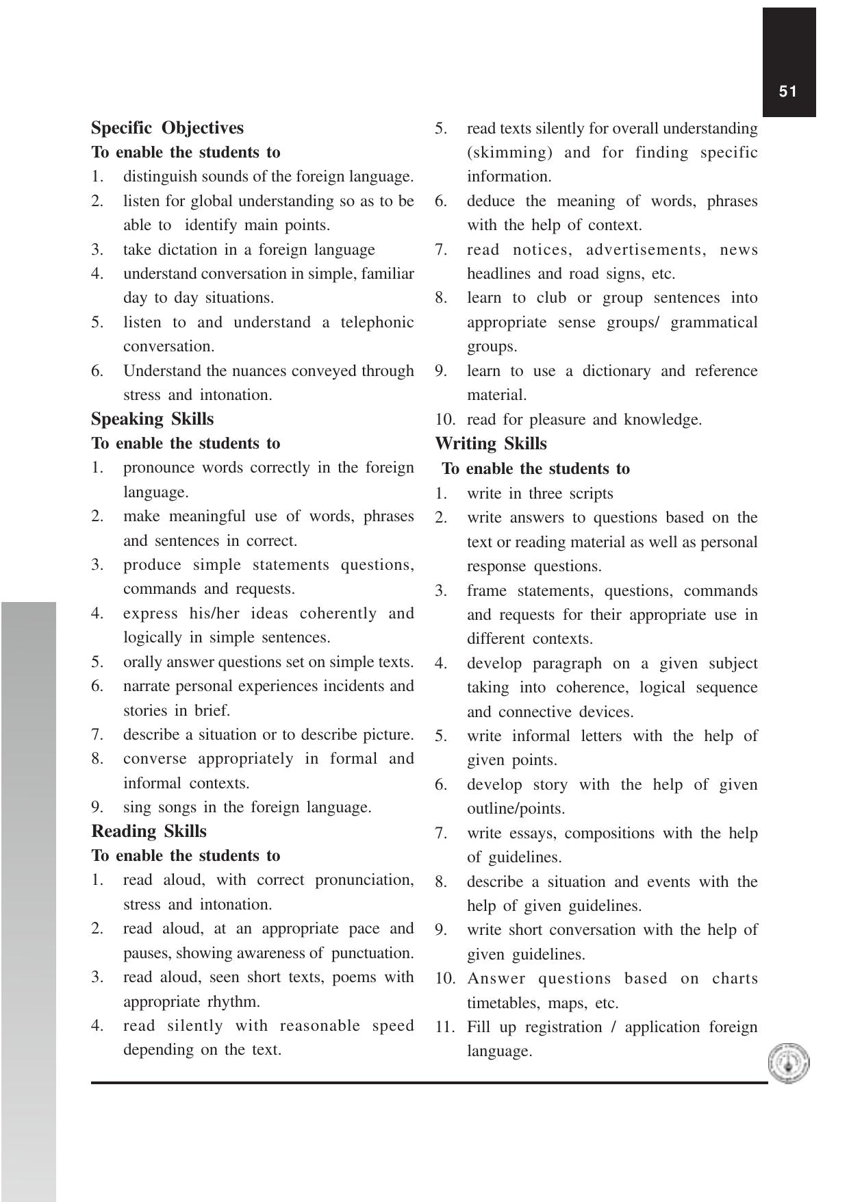 Maharashtra HSC Japanese Syllabus  - Page 2