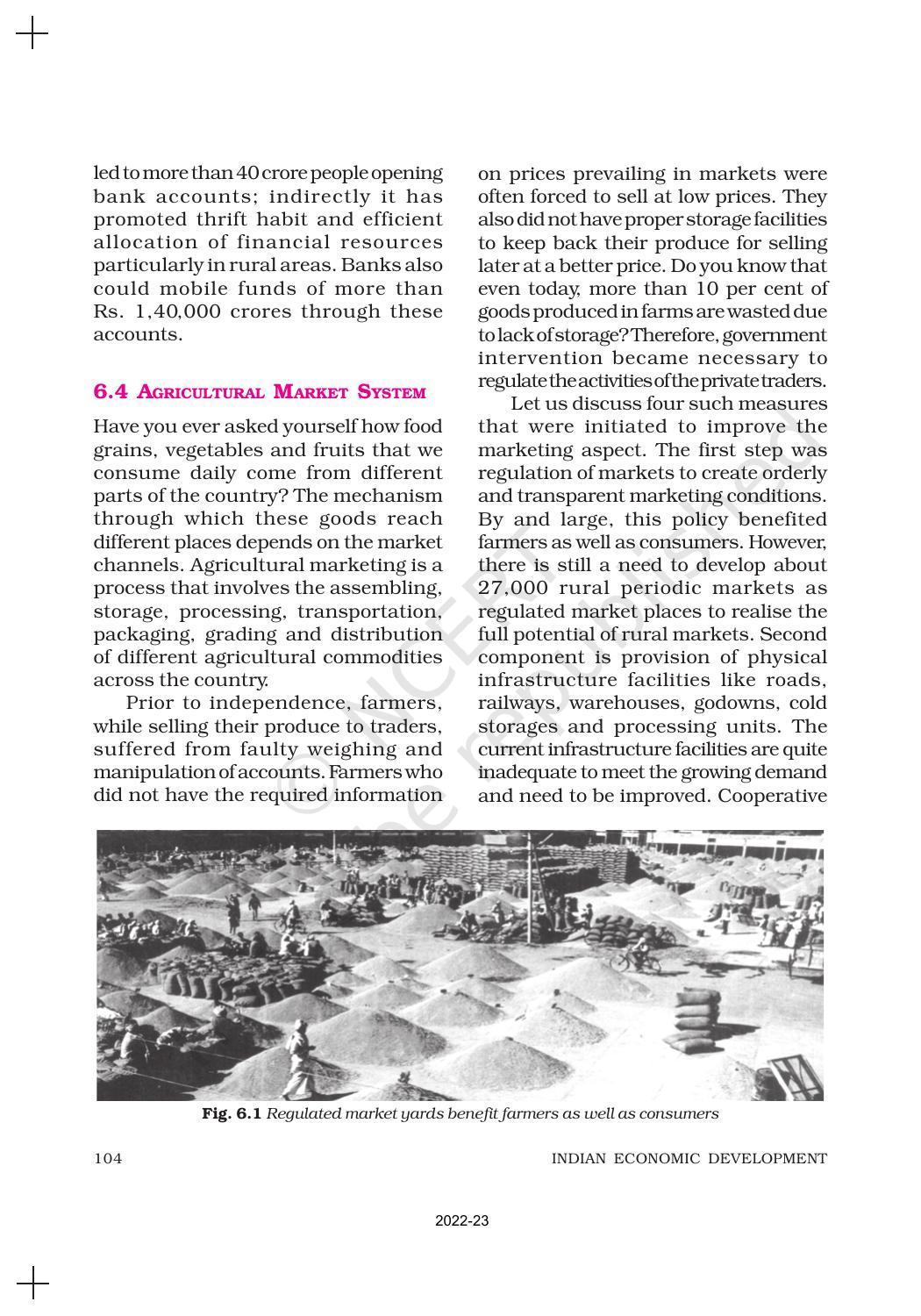 NCERT Book for Class 11 Economics (Indian Economics) Chapter 6 Rural Development - Page 6