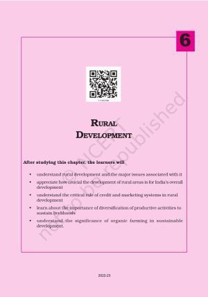 NCERT Book for Class 11 Economics (Indian Economics) Chapter 6 Rural Development