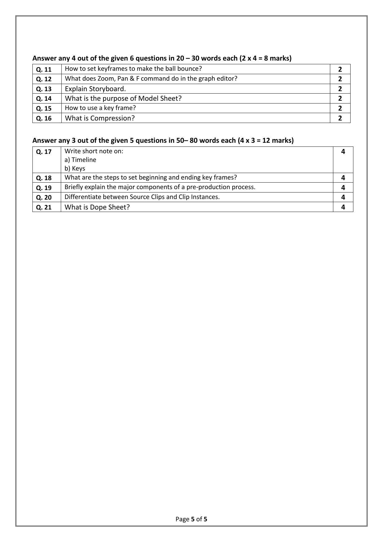 CBSE Class 12 Multi Media (Skill Education) Sample Papers 2023 - Page 5