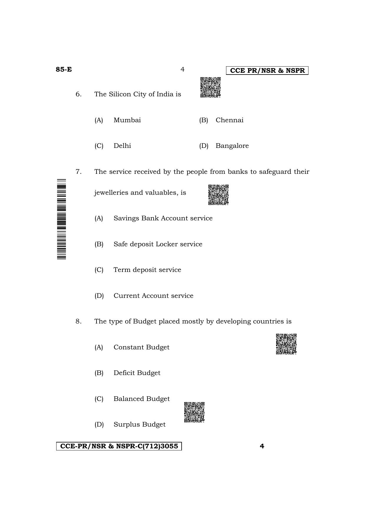 Karnataka SSLC Social Science (English Medium) Supplementary Exam Question Paper 2023 (C Version) - Page 4