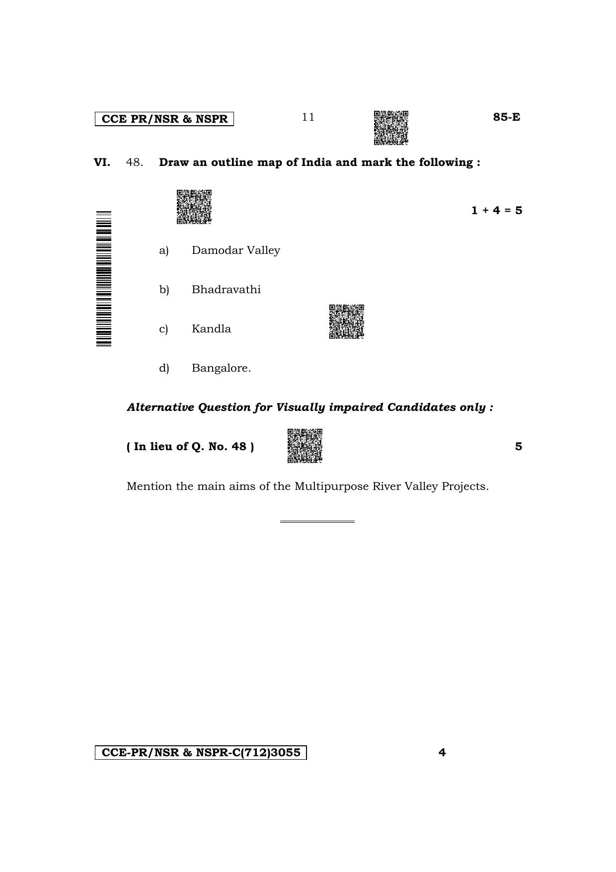 Karnataka SSLC Social Science (English Medium) Supplementary Exam Question Paper 2023 (C Version) - Page 11