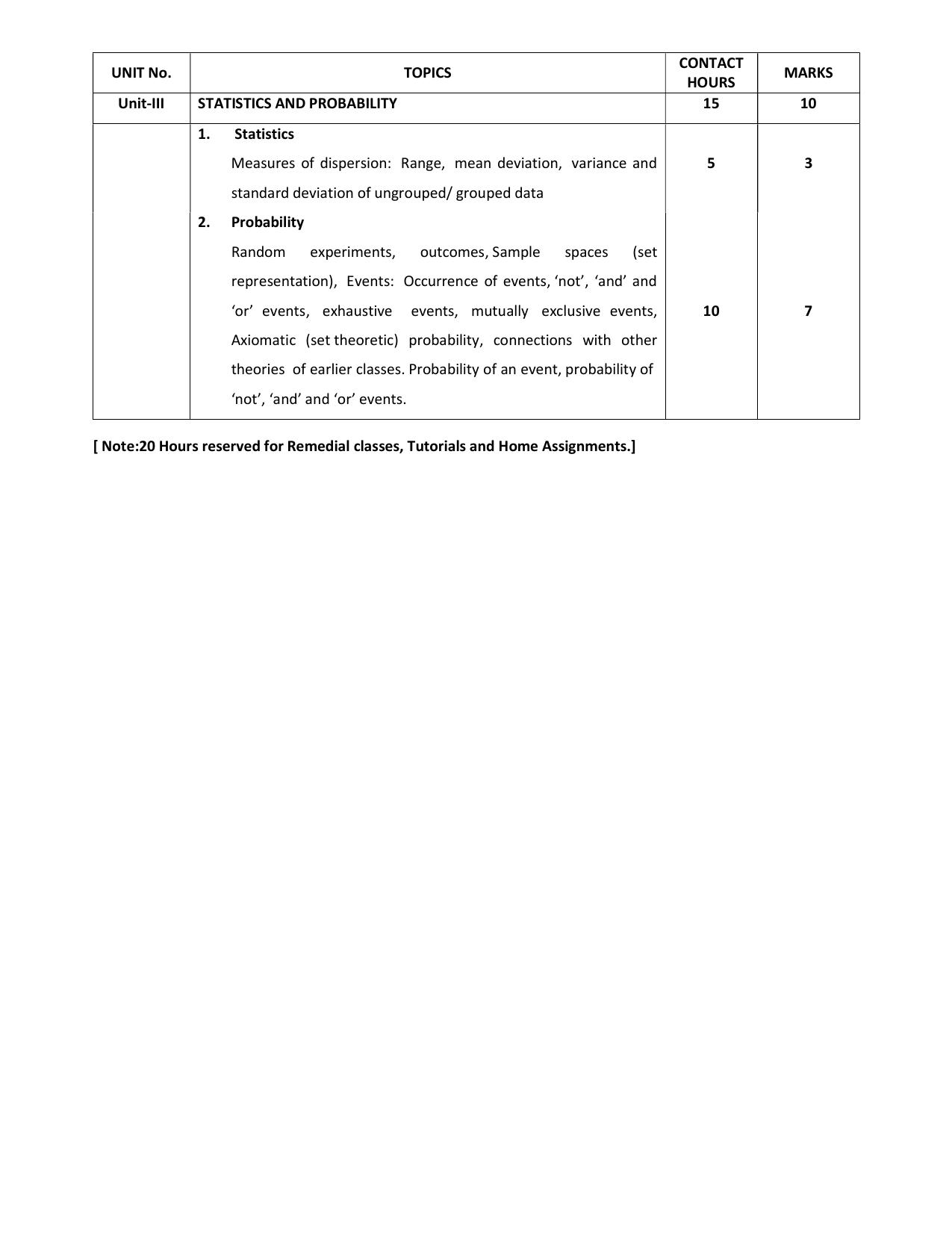 WBCHSE Class 11 & 12 Syllabus for Mathematics (MATH) (SET III) - Page 5