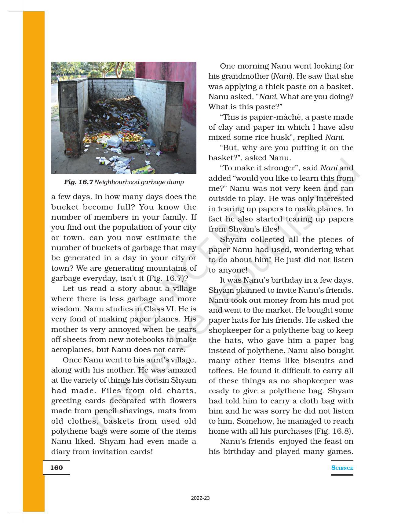 NCERT Book for Class 6 Science: Chapter 16-Garbage In, Garbage Out - Page 6