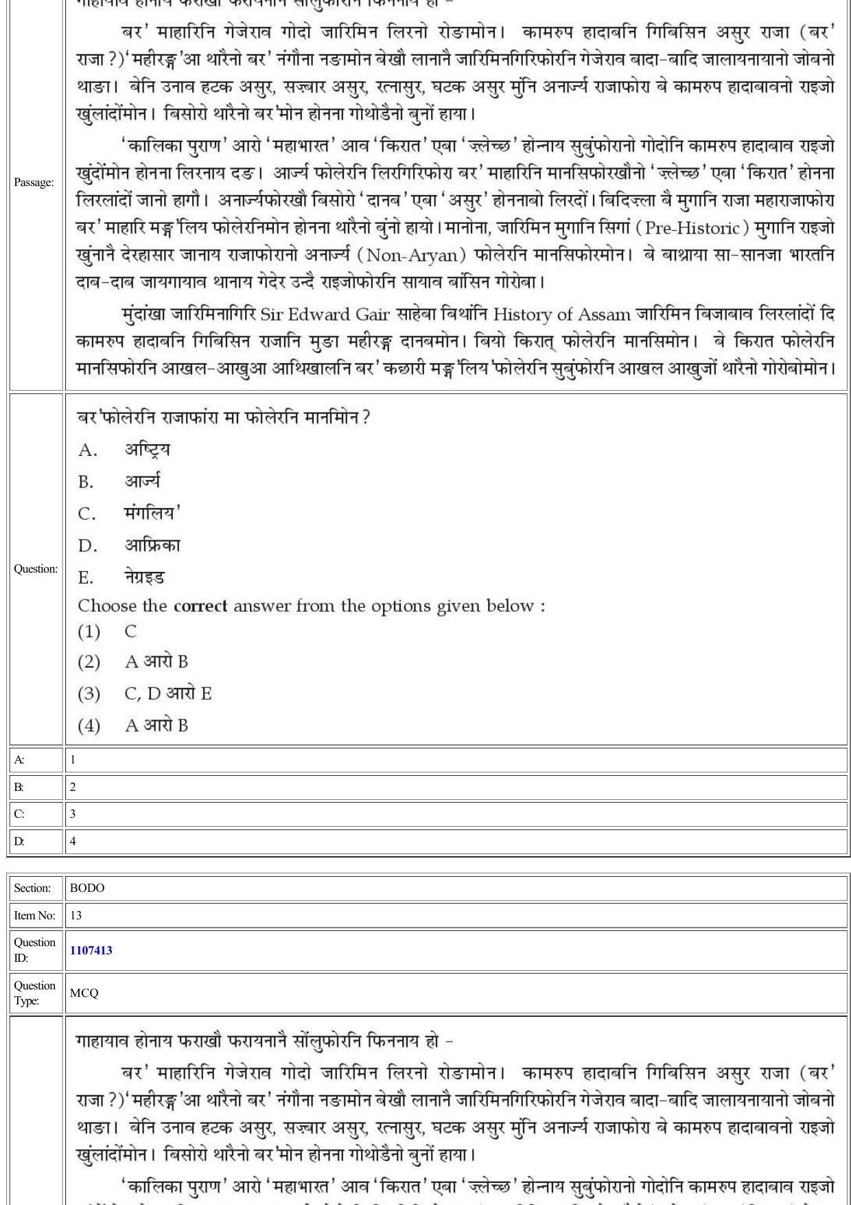 CUET 2022 Question Paper of Bodo - Page 10