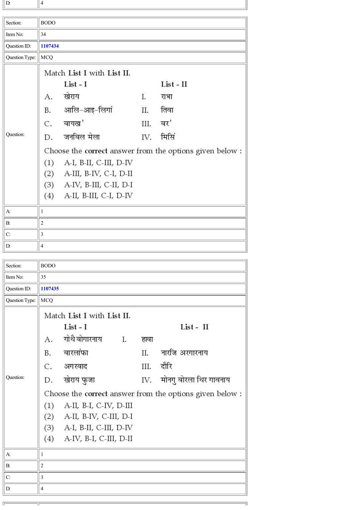 CUET 2022 Question Paper of Bodo - Page 25