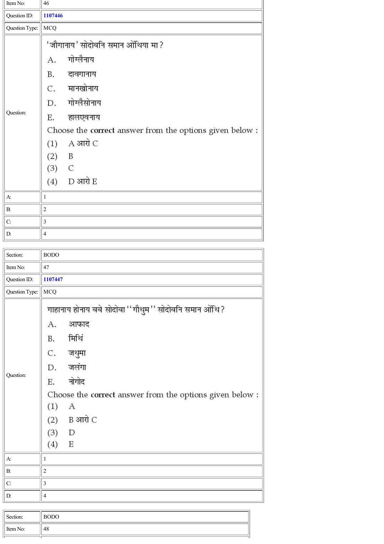CUET 2022 Question Paper of Bodo - Page 30
