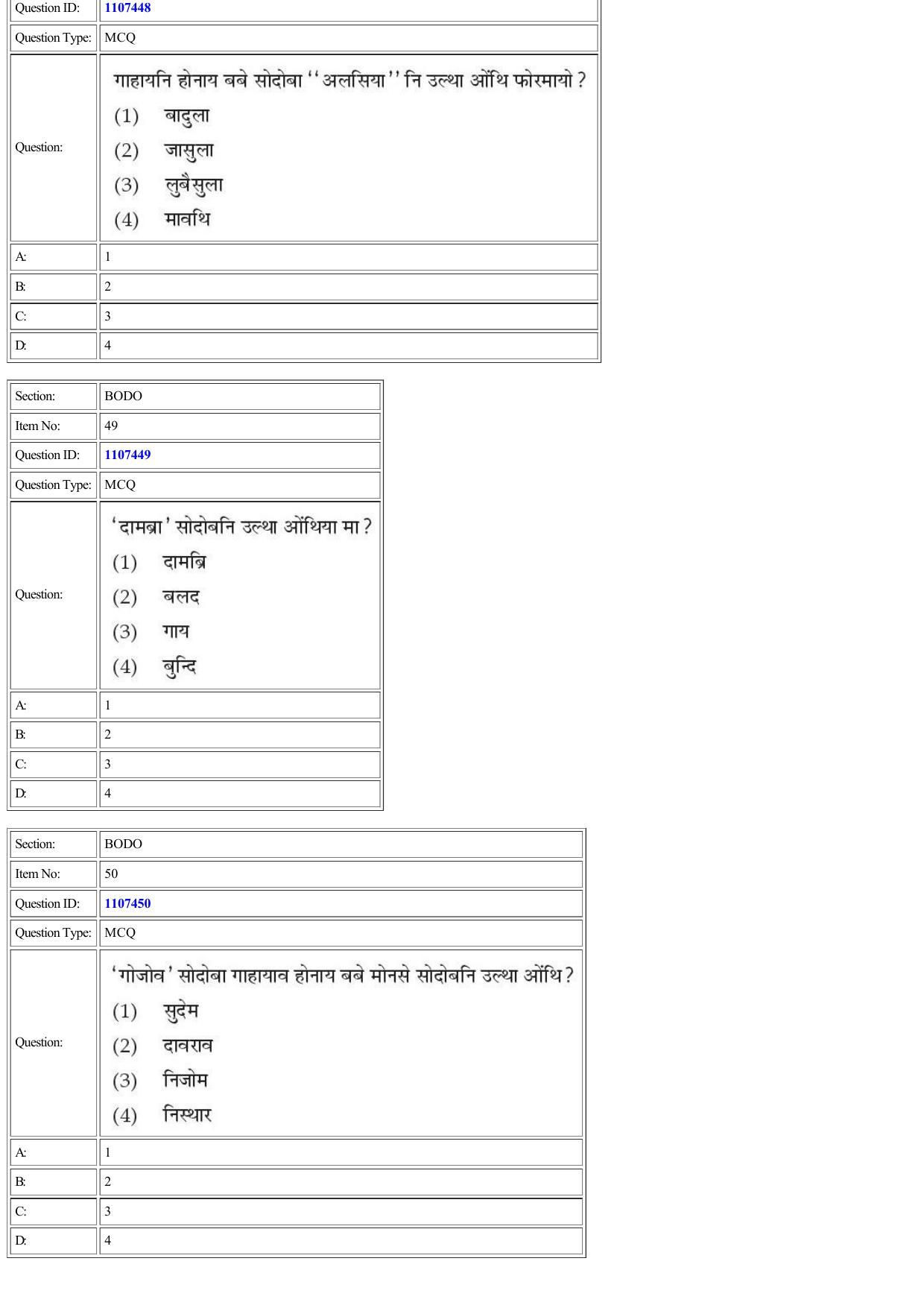 CUET 2022 Question Paper of Bodo - Page 31