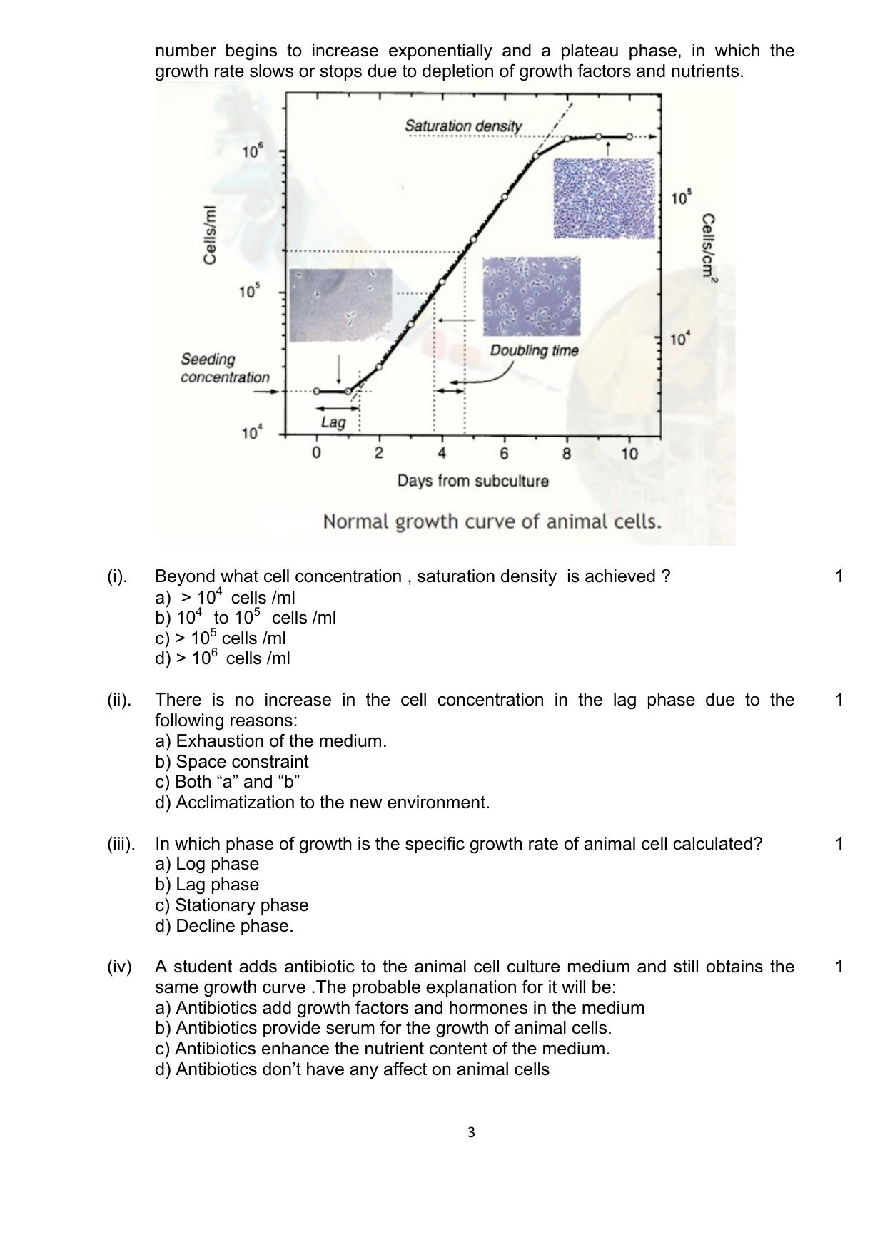 CBSE Class 12 Biotechnology Skill Education-Sample Paper 2019-20 - Page 3