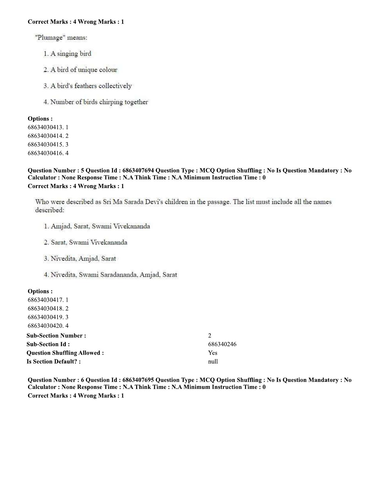 CUET PG 2023: SCQP09 – Computer Science, Information Technology (Eng.)-shift 2 (07-06-2023) Question Paper - Page 7