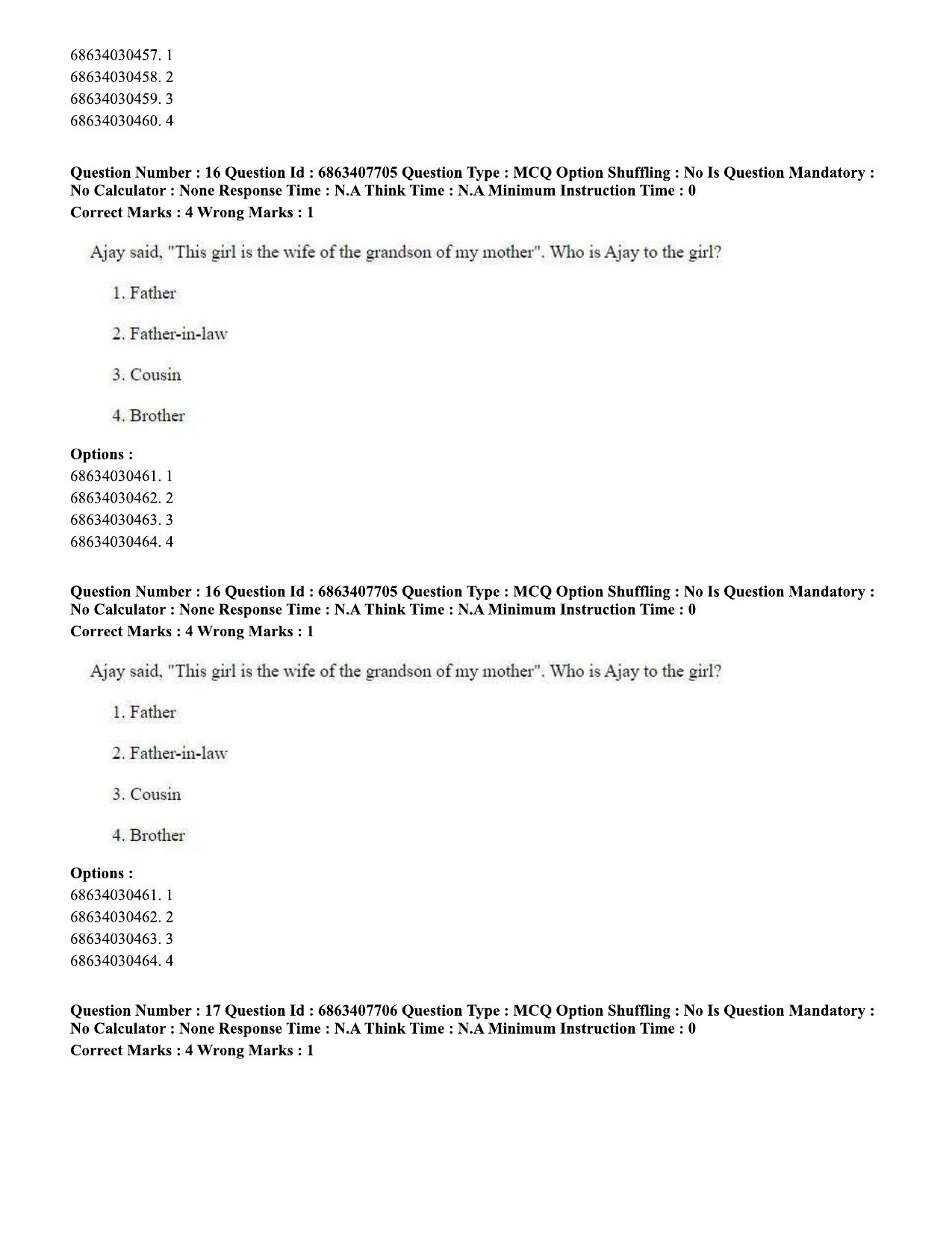 CUET PG 2023: SCQP09 – Computer Science, Information Technology (Eng.)-shift 2 (07-06-2023) Question Paper - Page 16