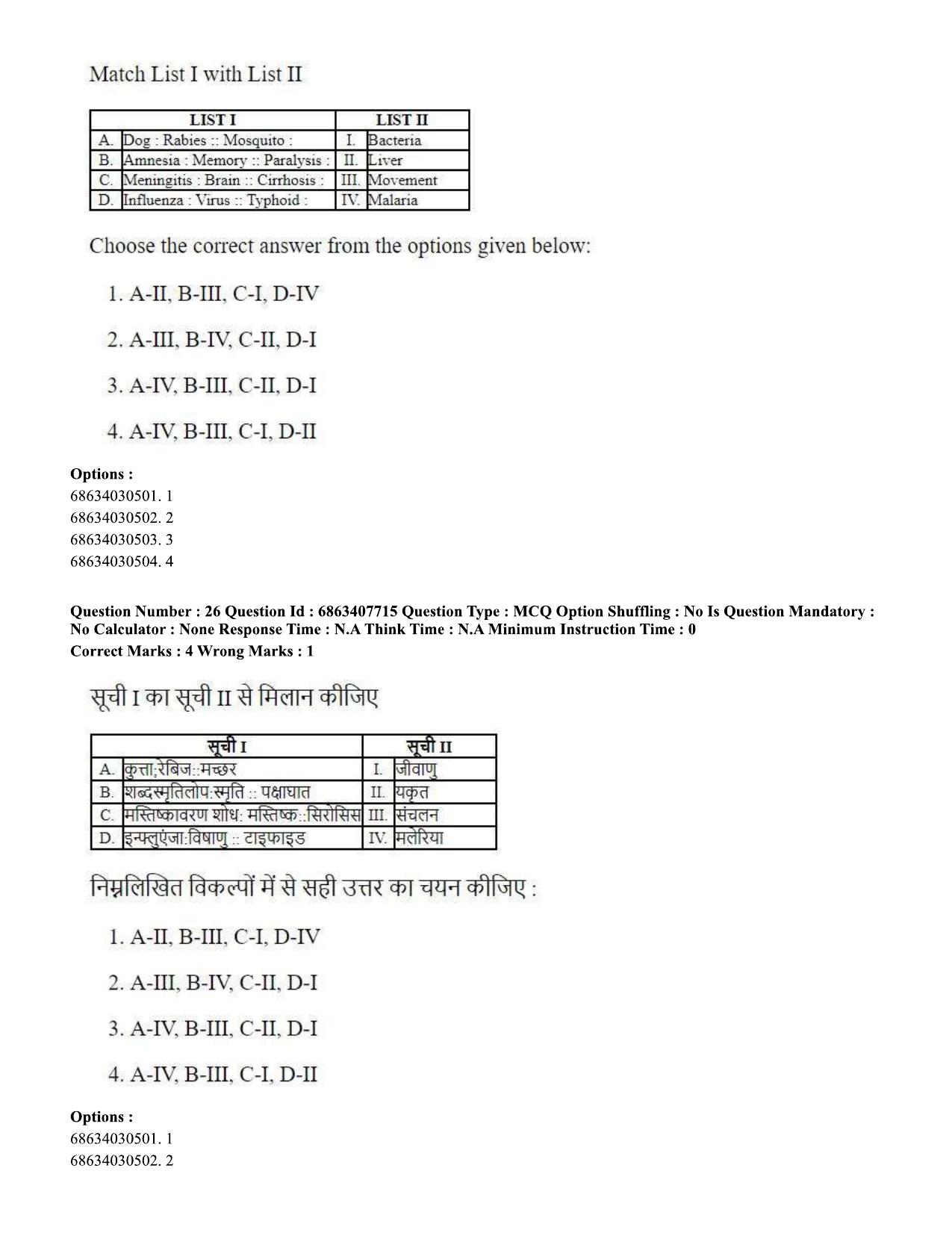 CUET PG 2023: SCQP09 – Computer Science, Information Technology (Eng.)-shift 2 (07-06-2023) Question Paper - Page 27