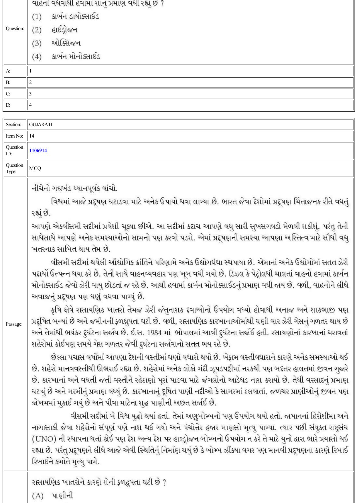 CUET 2022 Question Paper of Gujarati - Page 13