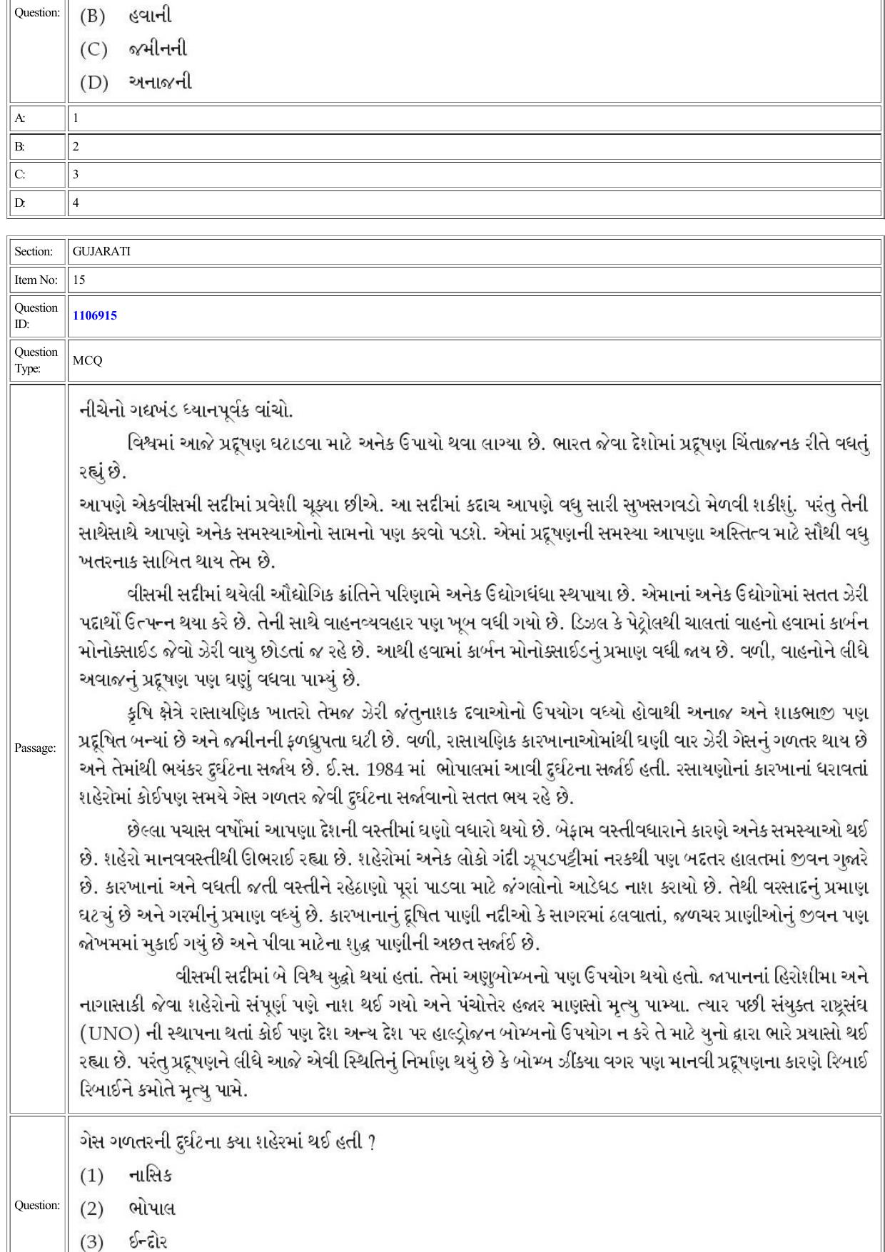 CUET 2022 Question Paper of Gujarati - Page 14