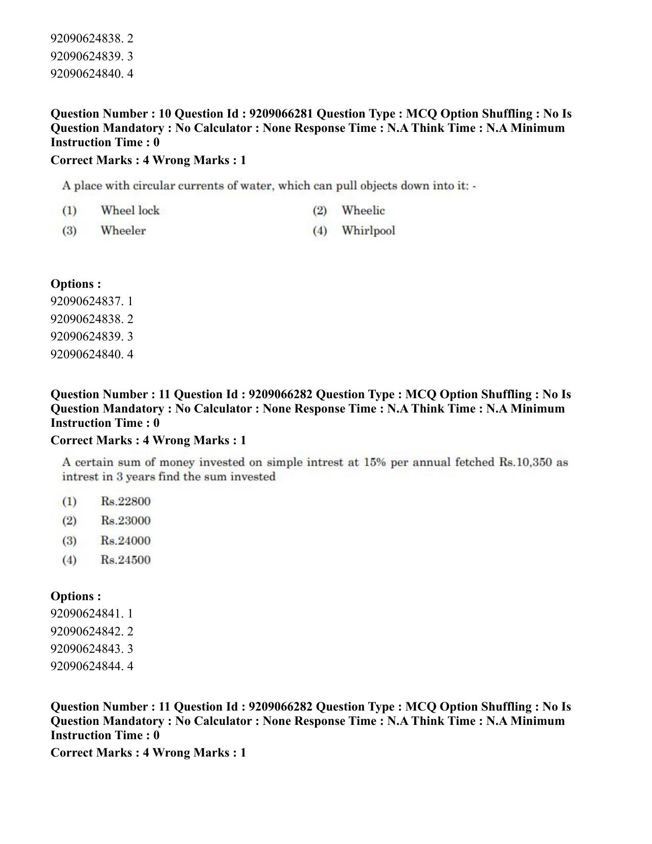 CUET PG 2023: SCQP27 – Statistics (Eng.)-shift 1 (08-06-2023) Question Paper - Page 13