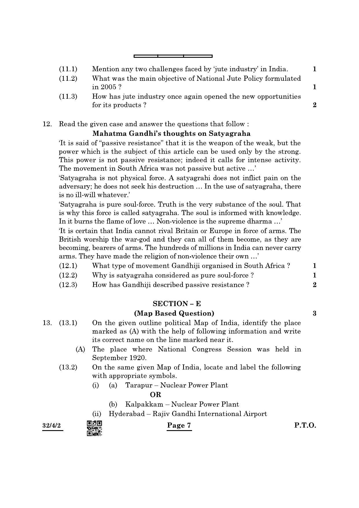 CBSE Class 10 32-4-2 Social Science 2022 Question Paper - Page 7