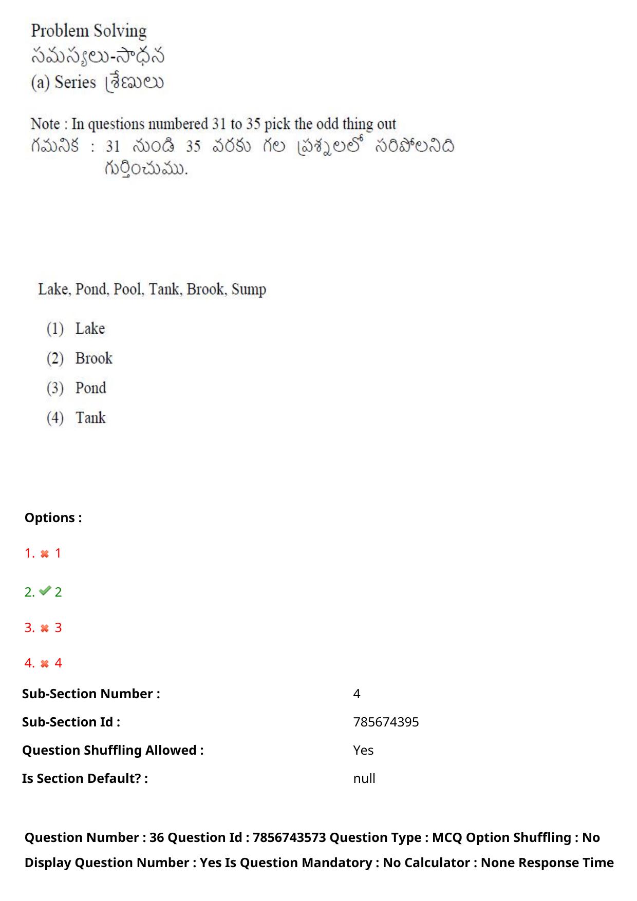 TS ICET 2023 27th May 2023 Afternoon - PRELIMINARY Question Papers - Page 37