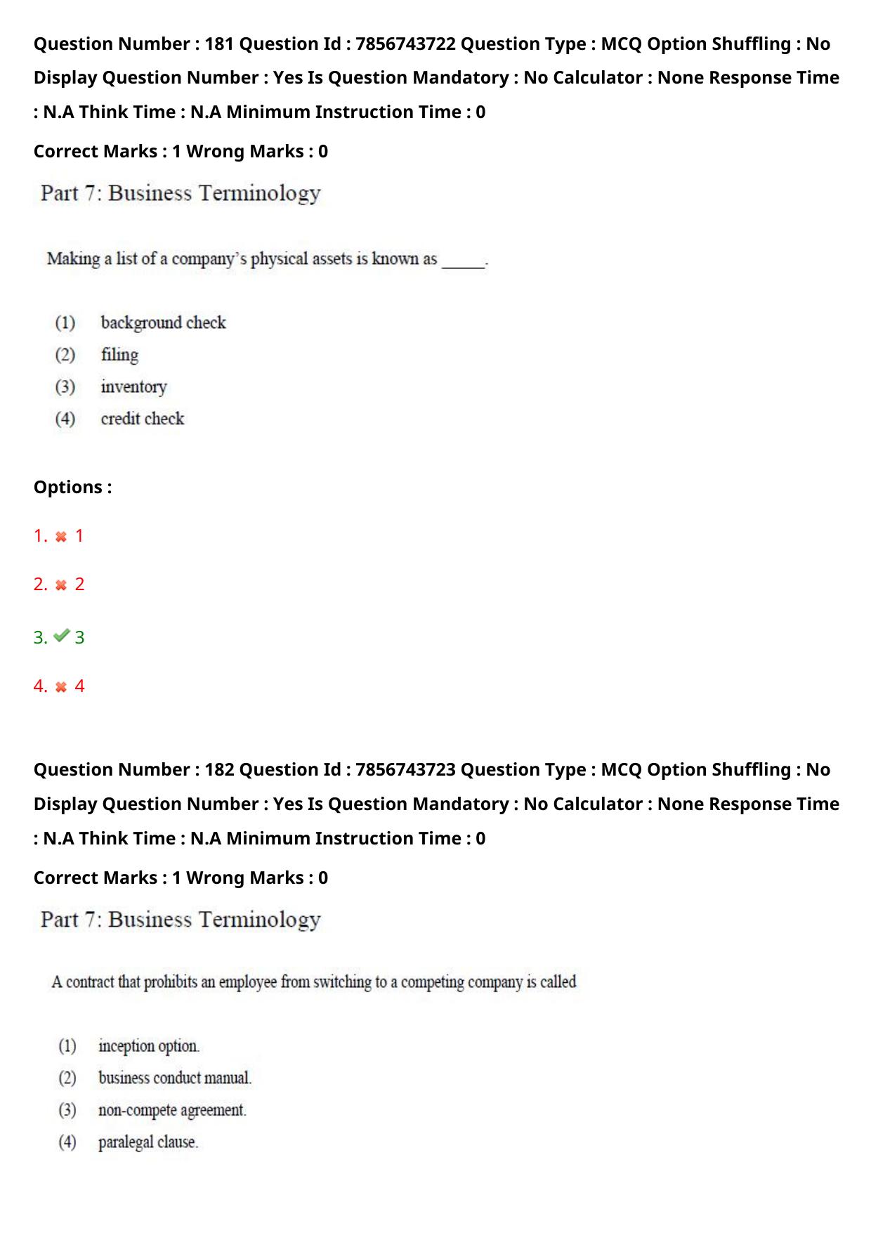 TS ICET 2023 27th May 2023 Afternoon - PRELIMINARY Question Papers - Page 122