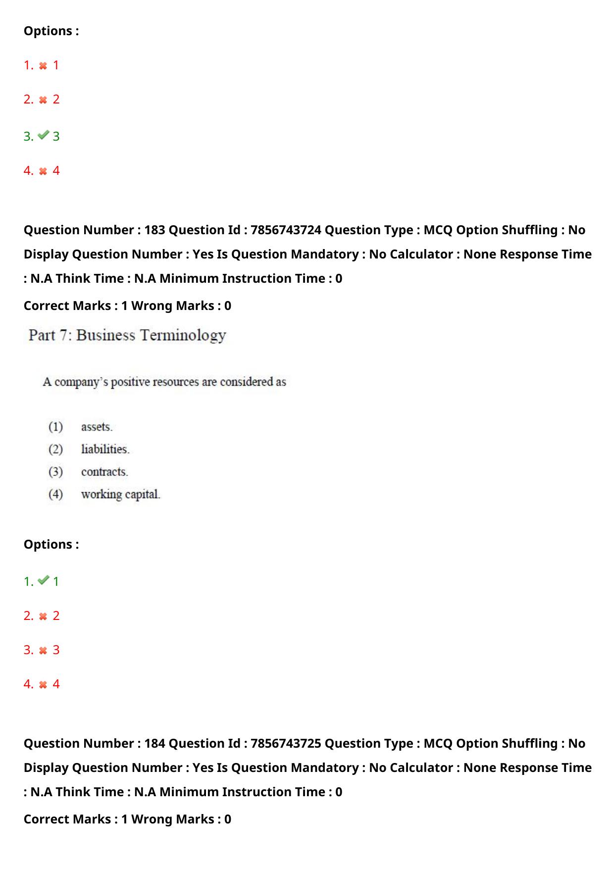 TS ICET 2023 27th May 2023 Afternoon - PRELIMINARY Question Papers - Page 123