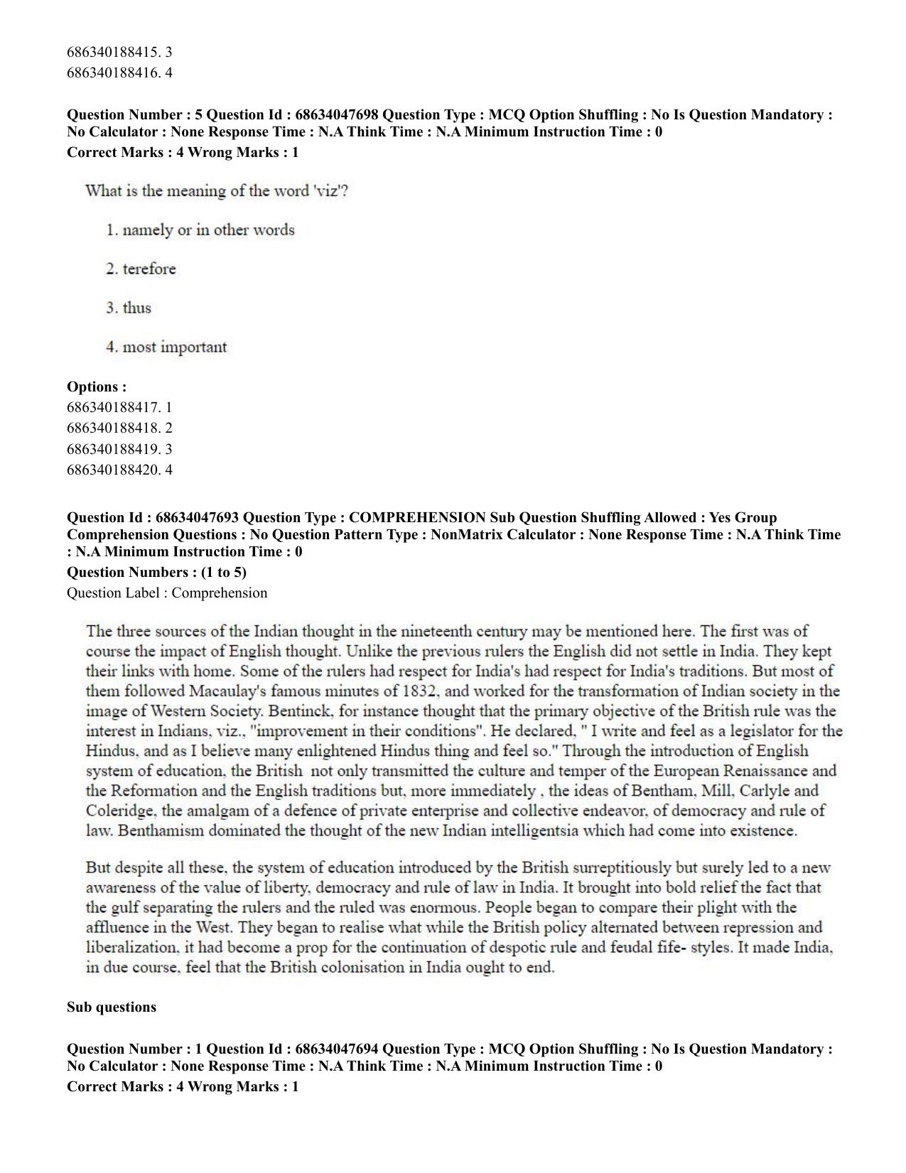 CUET 2023 SCQP02 - Agro-forestry (Eng) Shift 2 Question Papers - Page 4