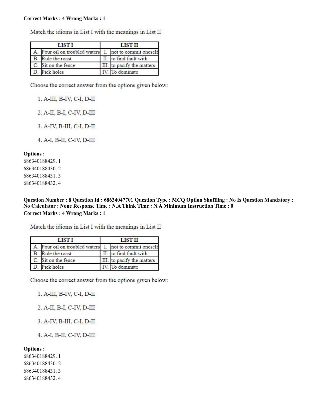 CUET 2023 SCQP02 - Agro-forestry (Eng) Shift 2 Question Papers - Page 9